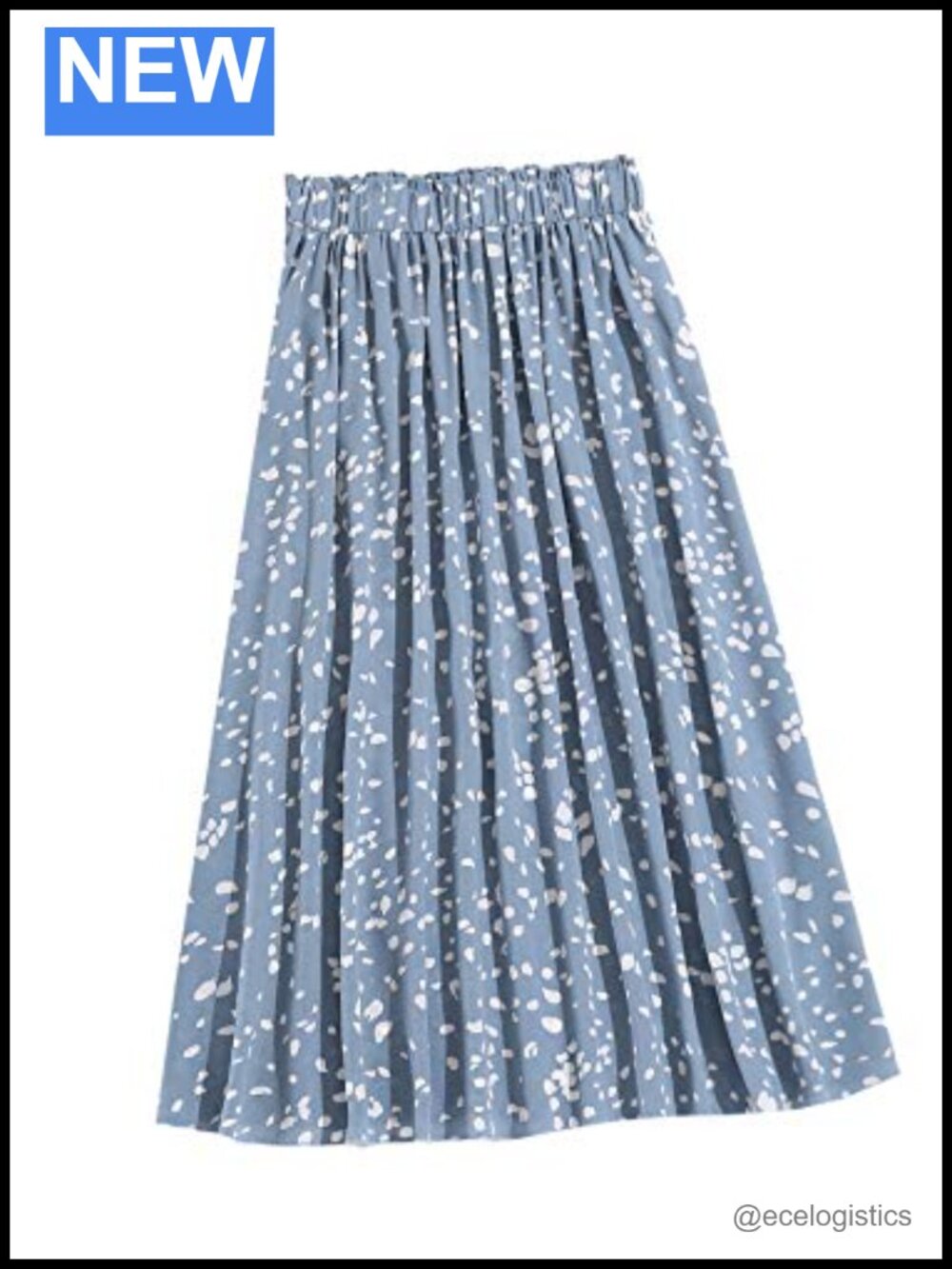 Floerns Women's Floral Print Boho Elastic Waist Midi Skirt